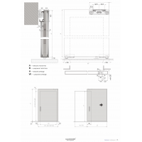 Розсувна перегородка AluDoors Plano L Design