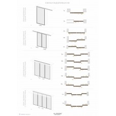 Раздвижная перегородка AluDoors Geometry