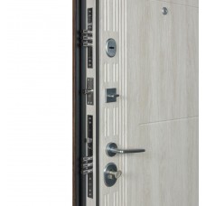 Двери входные БУЛАТ Цитадель К-8 мод. №520/236 дуб табак/дуб немо лате