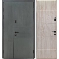 Двери входные БУЛАТ Термо House 1200 мод. №703/191 антрацит/дуб полярный
