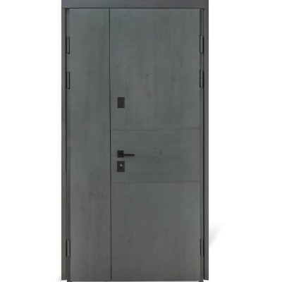Входные двери уличного типа БУЛАТ Термо House 1200 мод. №703/191 антрацит/дуб полярный