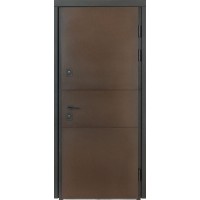 Двери входные БУЛАТ Термо House мод. №703/191 венге темный/белый атласный