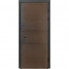 Двери входные БУЛАТ Термо House мод. №703/191 венге темный/белый атласный