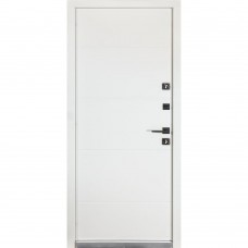 Двери входные БУЛАТ Термо House мод. №703/191 венге темный/белый атласный