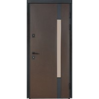 Двери входные БУЛАТ Термо House мод. №705/431 венге темный/белый атласный