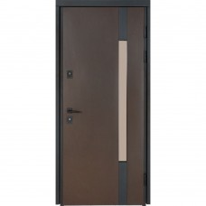 Двери входные БУЛАТ Термо House мод. №705/431 венге темный/белый атласный