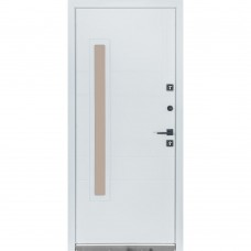 Двери входные БУЛАТ Термо House мод. №705/431 венге темный/белый атласный