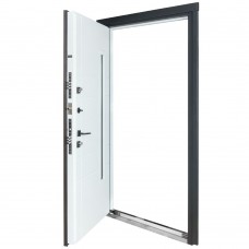 Двери входные БУЛАТ Термо House мод. №705/431 венге темный/белый атласный