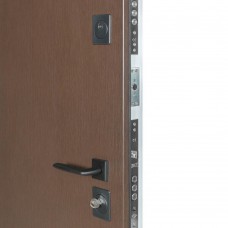 Двери входные БУЛАТ Термо House мод. №705/431 венге темный/белый атласный