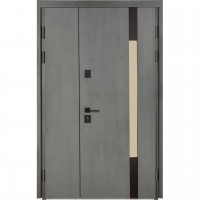 Двери входные БУЛАТ Термо House 1200 мод. №705/428 антрацит/дуб полярный