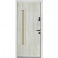 Двери входные БУЛАТ Термо House 1200 мод. №705/428 антрацит/дуб полярный