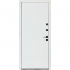 Двери входные БУЛАТ Термо House мод. №703/191 темный антрацит/белый атласный