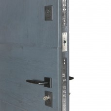 Двери входные БУЛАТ Термо House мод. №703/191 темный антрацит/белый атласный