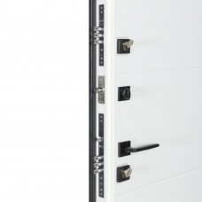 Двери входные БУЛАТ Термо House мод. №703/191 темный антрацит/белый атласный