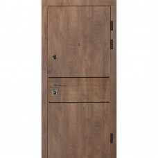 Двери входные БУЛАТ Revolut В-81 мод. №564/264 спил дерева коньячный/венге парма