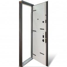 Двері вхідні БУЛАТ Термо Мегаполіс мод. №528 мусонне дерево/мусонне дерево світле