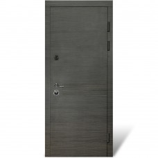 Двері вхідні БУЛАТ В-83 мод. №184 венге горизонт сіре/біле дерево