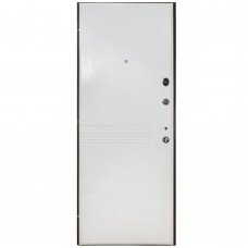 Двері вхідні БУЛАТ В-83 мод. №184 венге горизонт сіре/біле дерево