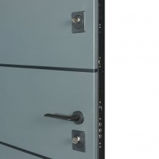 Двери входные БУЛАТ Cottage мод. №703/237 metalic grey/белый атласный