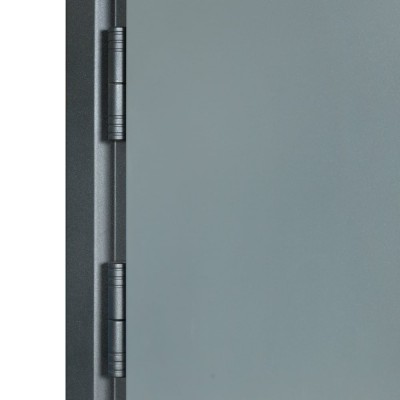 Входные двери уличного типа БУЛАТ Cottage мод. №703/237 metalic grey/белый атласный