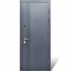 Двері вхідні БУЛАТ К-612 мод. №172 графіт матовий/білий супермат