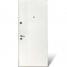 Двері вхідні БУЛАТ К-612 мод. №172 графіт матовий/білий супермат