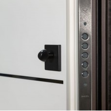 Двери входные БУЛАТ Термо Fortezza модель №536 mamba morion/белый супермат