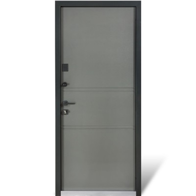 Входные двери уличного типа БУЛАТ Cottage мод. №703/237 metalic grey/титан