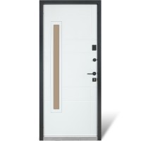 РАСПРОДАЖА! Булат Cottage, модель №705/431 Цвет: metalic grey/белый атласный, 850мм правые (двери с витрины)