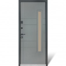 Двери входные БУЛАТ Cottage мод. №705/431 metalic grey/титан