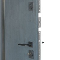 Двері вхідні БУЛАТ Термо House 1200 мод. №706/431 темний антрацит/білий атласний