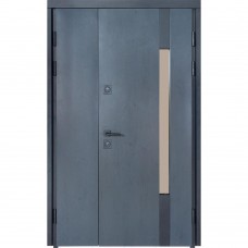 Входная дверь уличного типа Термо House 1200 мод. №705/431 темный антрацит/белый атласный