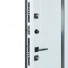 Двери входные БУЛАТ Термо House 1200 мод. №705/431 темный антрацит/белый атласный