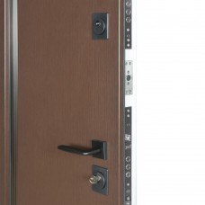 Двери входные БУЛАТ Термо House 1200 мод. №705/431 венге темный/белый атласный