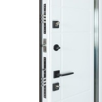 Двери входные БУЛАТ Термо House 1200 мод. №705/431 венге темный/белый атласный