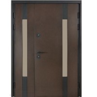 Двері вхідні БУЛАТ Термо House 1200 мод. №706/431 венге/білий атласний