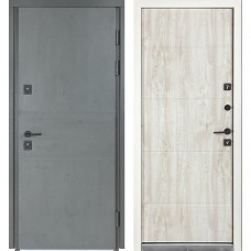 Входная дверь уличного типа Термо House мод. №703/191 антрацит/дуб полярный