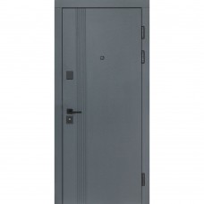 Двери входные БУЛАТ Revolut В-434 мод. №172 антрацит/белый матовый гладкий