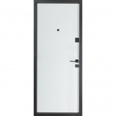 Двери входные БУЛАТ Revolut В-434 мод. №172 антрацит/белый матовый гладкий
