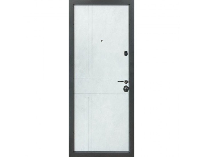 Фото Двері вхідні квартирного типу Revolut В-610 мод. №250 бетон антрацит/оксид білий 3