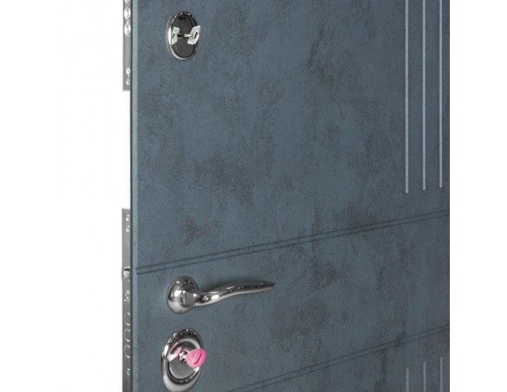 Фото Двері вхідні квартирного типу Revolut В-610 мод. №250 бетон антрацит/оксид білий 5