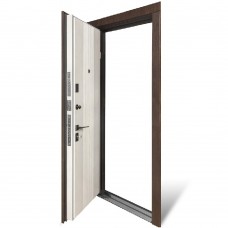 Двери входные БУЛАТ Ультра (квадро) Kale мод. №547/251 дуб дорато/рустик авиньон блан