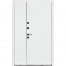 Двери входные БУЛАТ Термо House 1200 мод. №703/191 темный антрацит/белый атласный