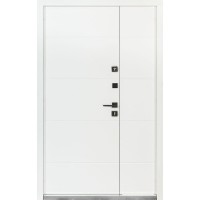 Двери входные БУЛАТ Термо House 1200 мод. №703/191 венге темный/белый атласный