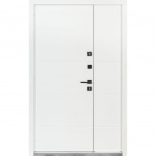 Двери входные БУЛАТ Термо House 1200 мод. №703/191 венге темный/белый атласный