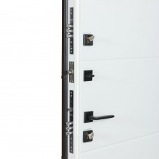 Двери входные БУЛАТ Термо House 1200 мод. №703/191 венге темный/белый атласный