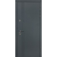 РАСПРОДАЖА! Булат Revolut В-81, модель 172 антрацит/белый матовый гладкий, 850мм правые (двери с витрины)