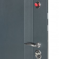 Двери входные БУЛАТ Revolut В-81 мод. №172 антрацит/белый матовый гладкий