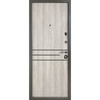 Двери входные БУЛАТ Revolut В-81 мод. №544 дуб нем карбон/дуб нем серебряный