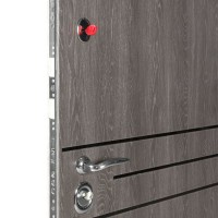 Двери входные БУЛАТ Revolut В-81 мод. №544 дуб нем карбон/дуб нем серебряный